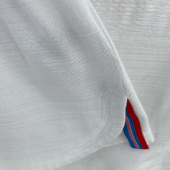 T by Talbots White Sleeveless Slub Cotton Top with Zipper. Petite XL - Picture 4 of 5